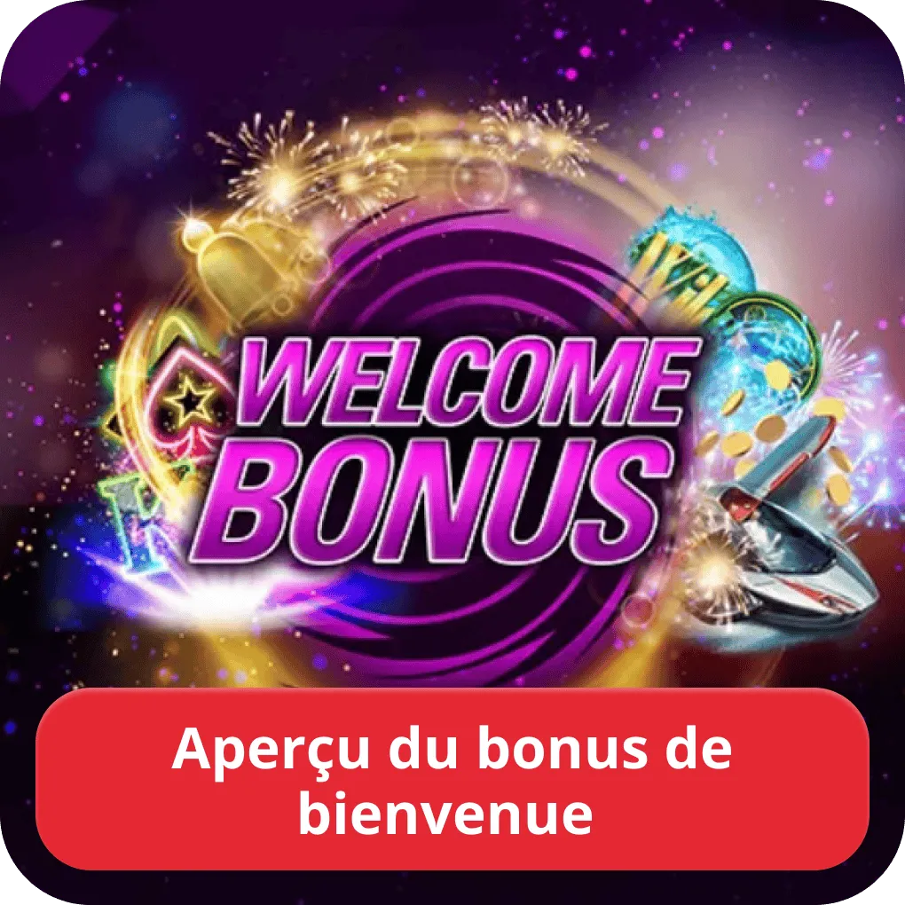 Aperçu du bonus de bienvenue 